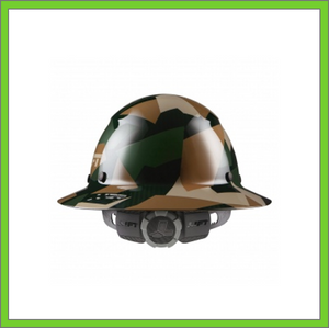 LIFT CARBON FIBER DAX 50/50 JUNGLE CAMO GLOSS FULL BRIM HARD HAT