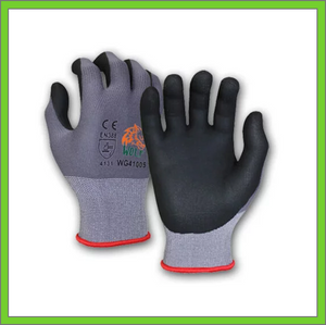 WORK GLOVES - CUT RESISTANT BREATHABLE NITRILE FOAM GRIP PALM - DOZEN