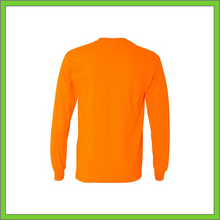 Load image into Gallery viewer, T-SHIRT - LONG SLEEVE - SAFETY ORANGE - HI-VIS COTTON
