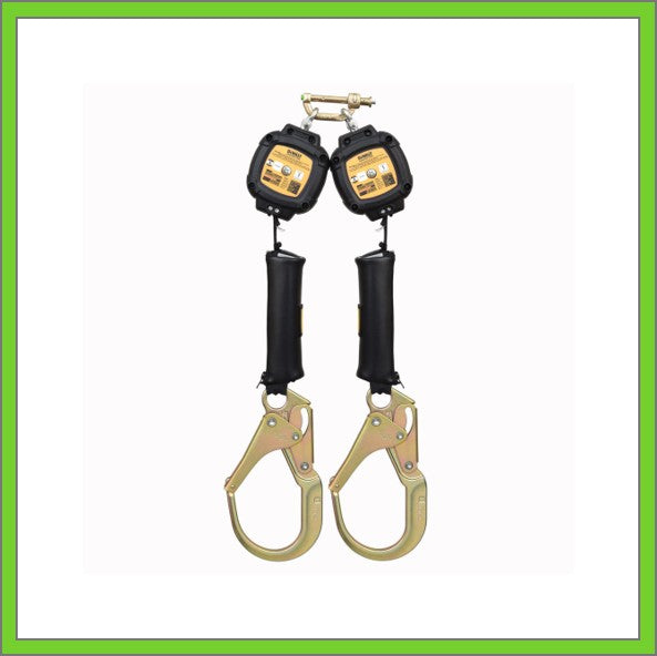 6 FT DEWALT Self Retracting Lifeline SRL Dual with Steel Rebar Hook