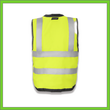 Load image into Gallery viewer, VEST - SAFETY VEST CLASS 2, ANSI - HI-VIS REFLECTIVE MULTIPOCKET - RADIO CLIP - SURVEYOR HEAVY DUTY - LIME
