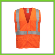 Load image into Gallery viewer, VEST - SAFETY VEST CLASS 2, ANSI - HI-VIS REFLECTIVE MULTIPOCKET - ORANGE
