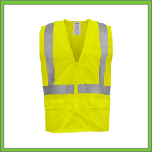 Load image into Gallery viewer, VEST - SAFETY VEST CLASS 2, ANSI - HI-VIS REFLECTIVE MULTIPOCKET - LIME
